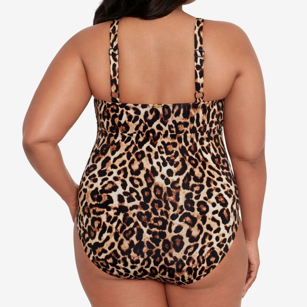 Lauren Ralph Lauren Plus Size High-Neck One-Piece Swimsuit - Picture 9 of 9